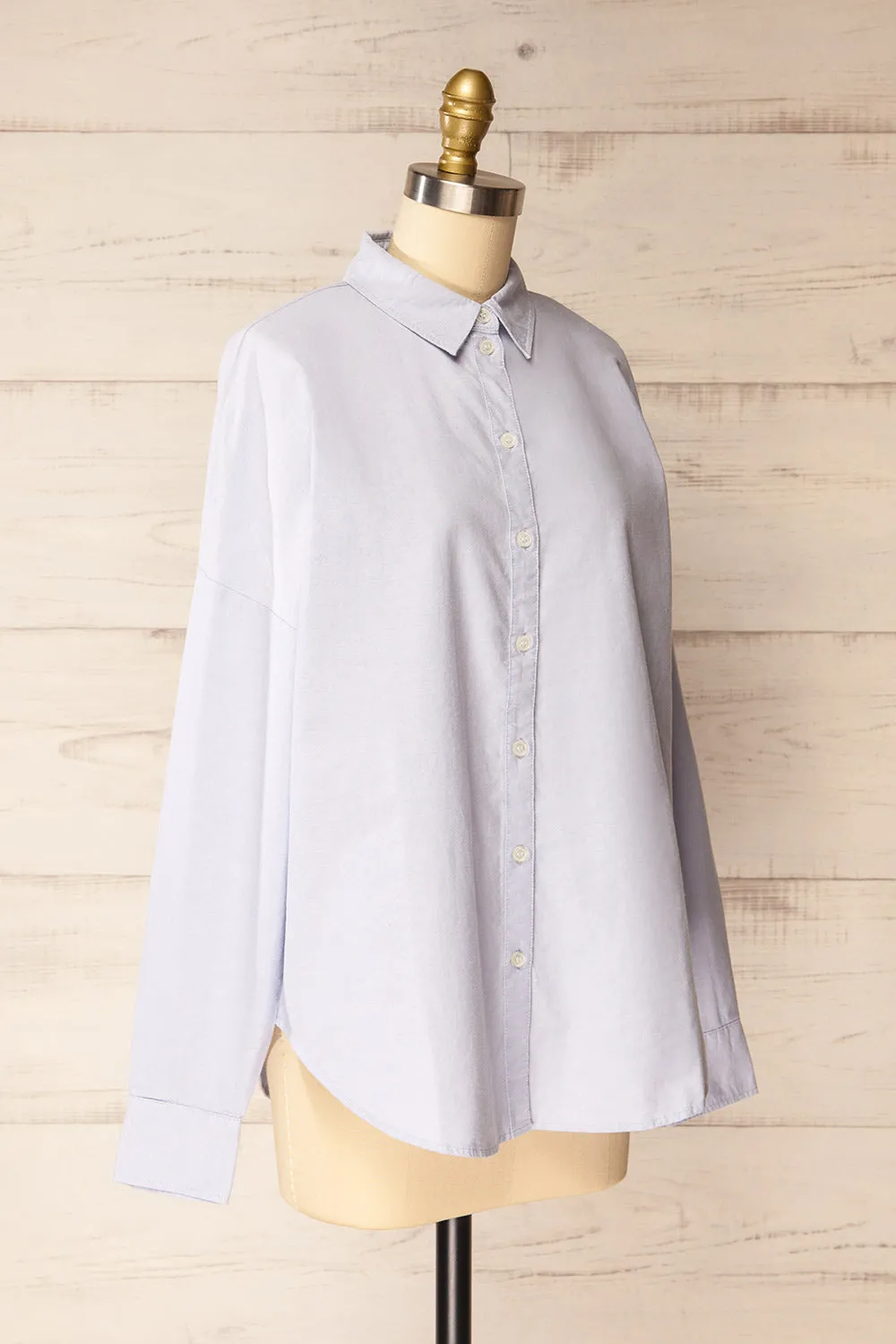 Bahamas Blue | Button-Up Cotton Shirt sold by Boutique 1861 product image thumbnail 4