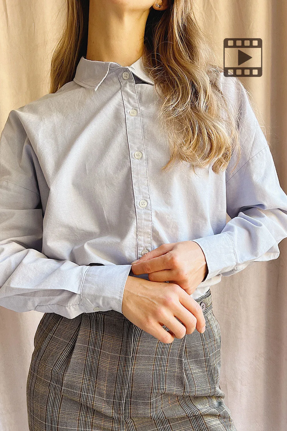 Bahamas Blue | Button-Up Cotton Shirt sold by Boutique 1861 product image thumbnail 2
