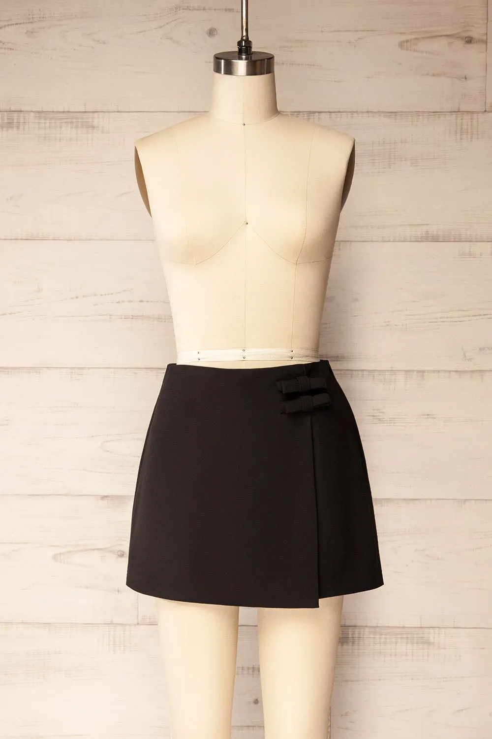 Livorno | Black Skort with Bows sold by Boutique 1861