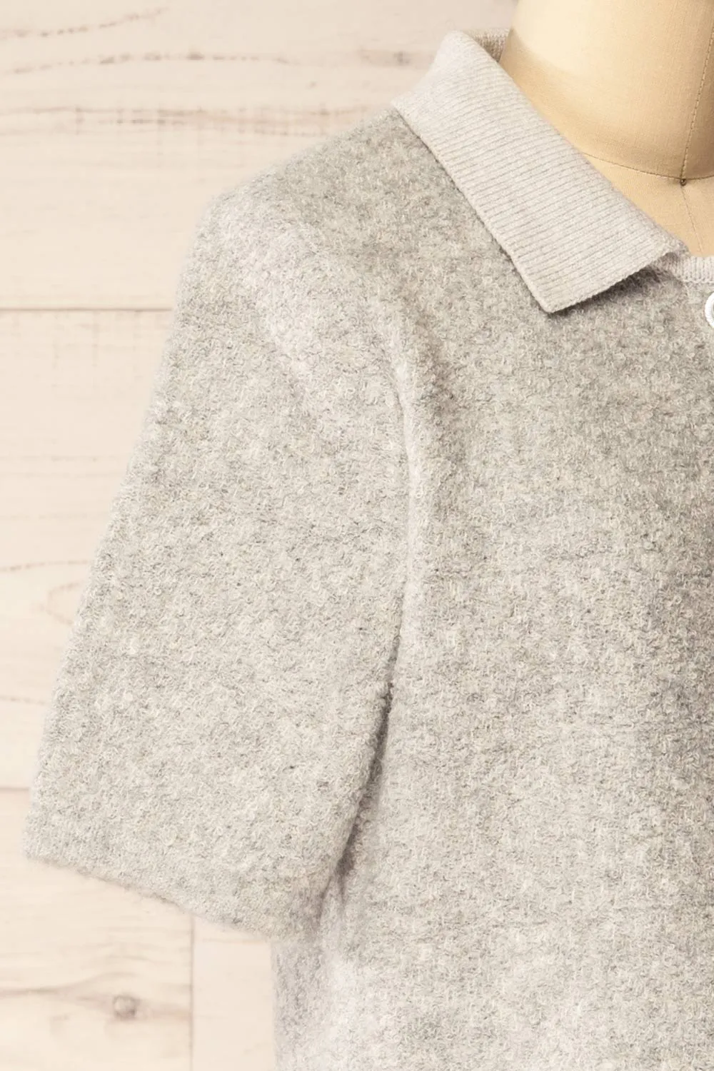 Denton Grey | Short Sleeve Knit Top sold by Boutique 1861 product image thumbnail 5