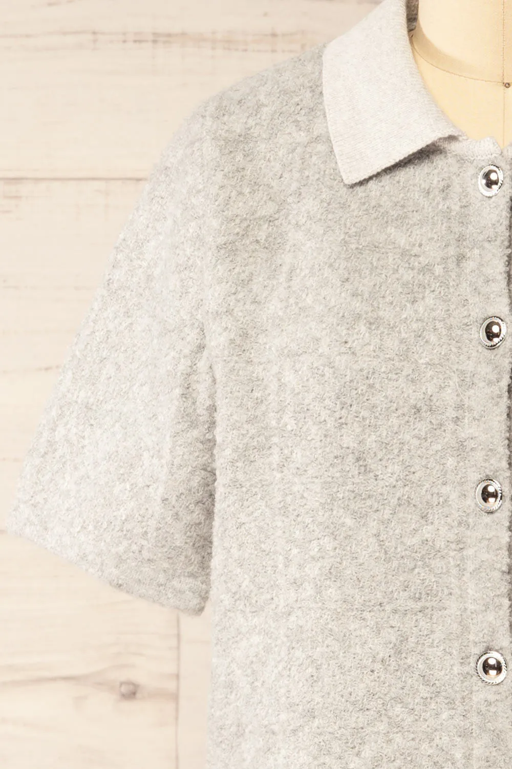 Denton Grey | Short Sleeve Knit Top sold by Boutique 1861 product image thumbnail 3