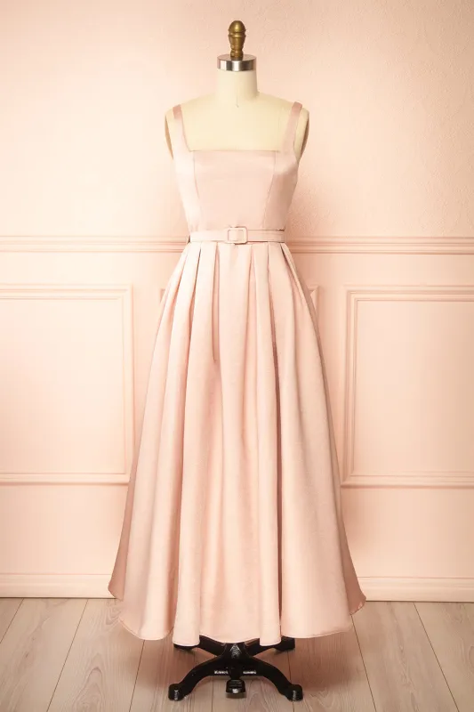 Usagi Pink | A-Line Dress with Belt sold by Boutique 1861