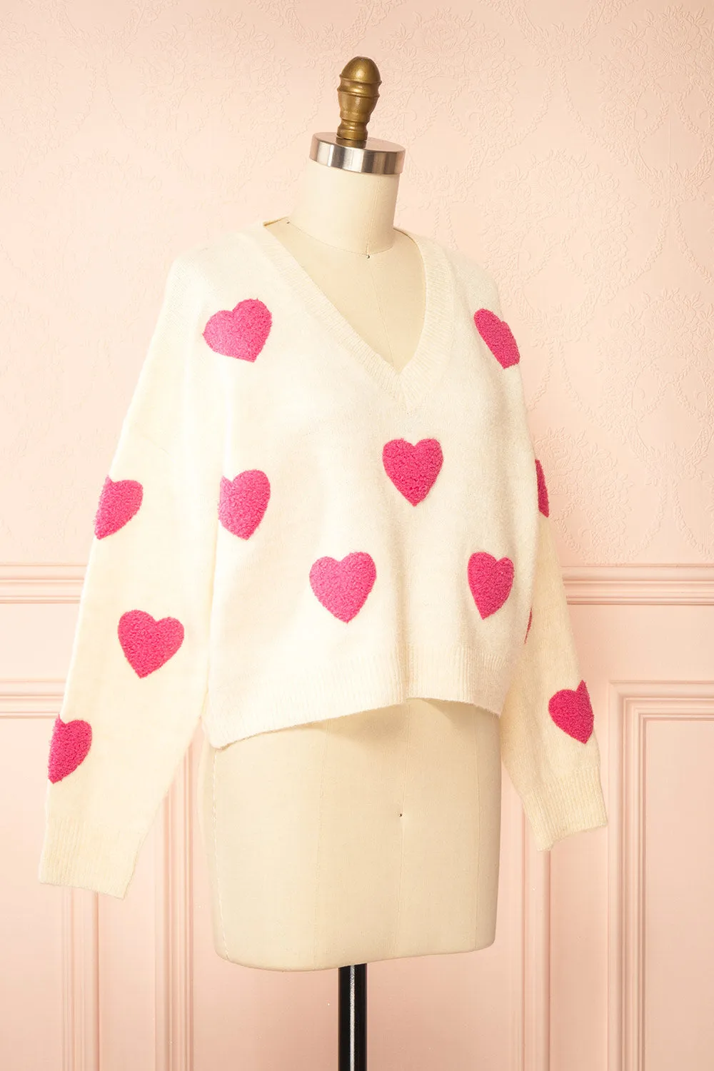 Minerve | Heart Patterned Knit Sweater sold by Boutique 1861 product image thumbnail 4