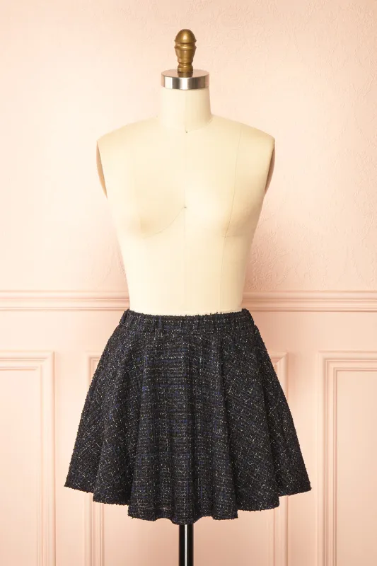 Eleonora | Short Sparkling Tweed Skirt sold by Boutique 1861