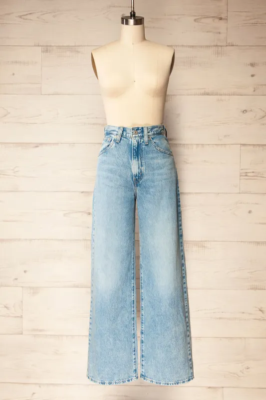 Braga Light Wash | High-Waisted Baggy Jeans sold by Boutique 1861