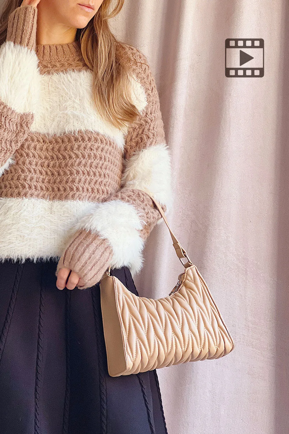 Rochefort | Striped Fuzzy Knit Sweater sold by Boutique 1861 product image thumbnail 2