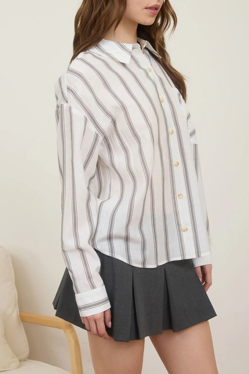 Loubinette | Oversized Striped Shirt sold by Boutique 1861 product image thumbnail 4