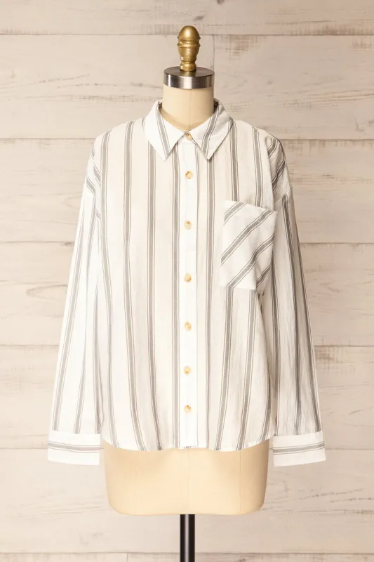 Loubinette | Oversized Striped Shirt sold by Boutique 1861