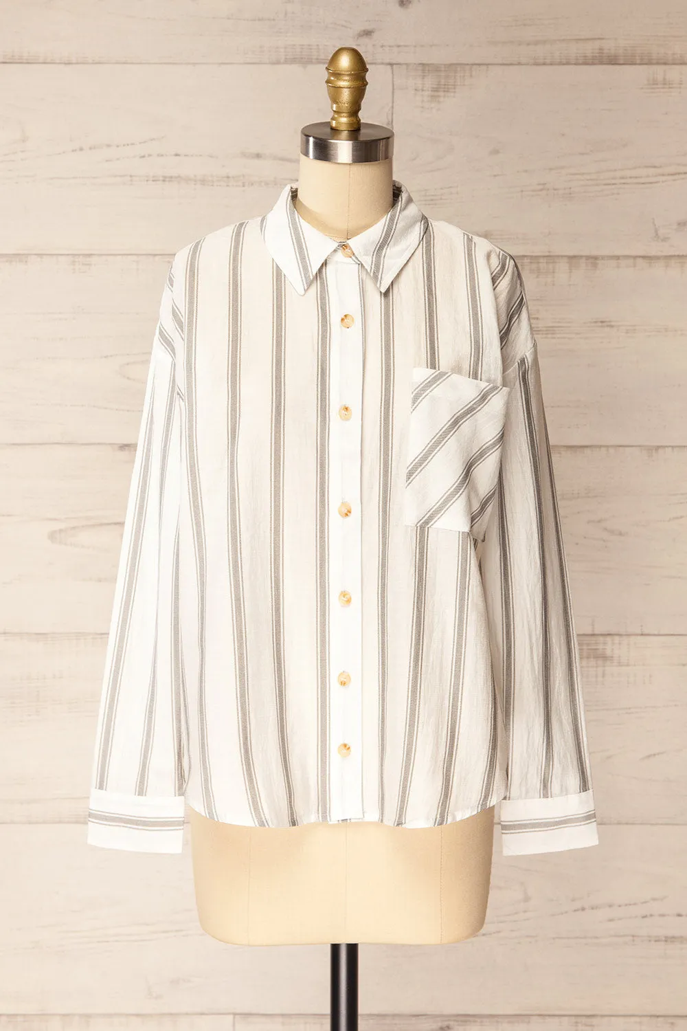 Loubinette | Oversized Striped Shirt sold by Boutique 1861