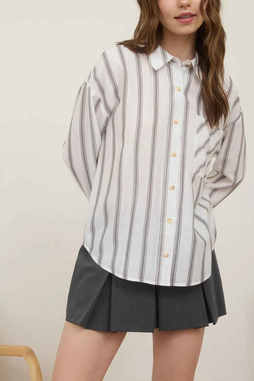 Loubinette | Oversized Striped Shirt sold by Boutique 1861 product image thumbnail 3