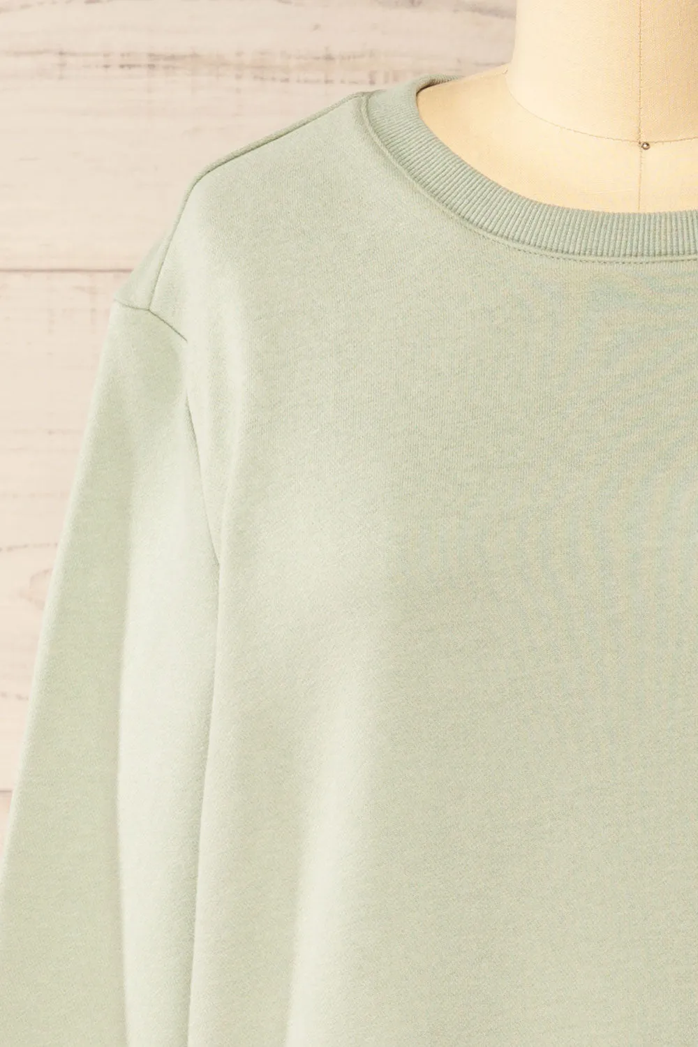 Galway Sage | Exclusive La petite garçonne Embroidered Sweatshirt sold by Boutique 1861 product image thumbnail 4