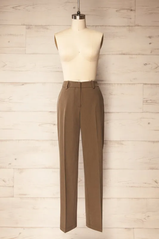 Winton | Brown Tailored Pants sold by Boutique 1861