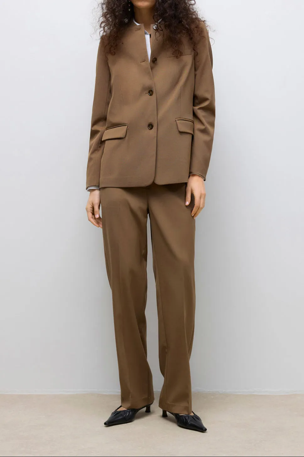 Winton | Brown Tailored Pants sold by Boutique 1861 product image thumbnail 4