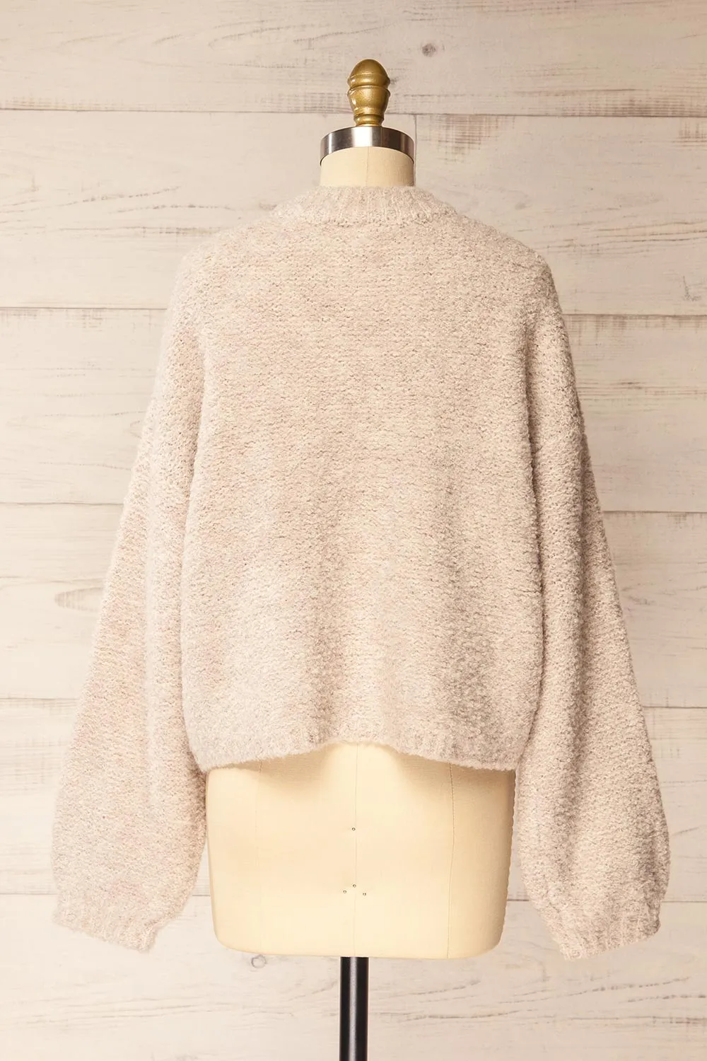 Panya | Fluffy Beige Oversized Sweater sold by Boutique 1861 product image thumbnail 5