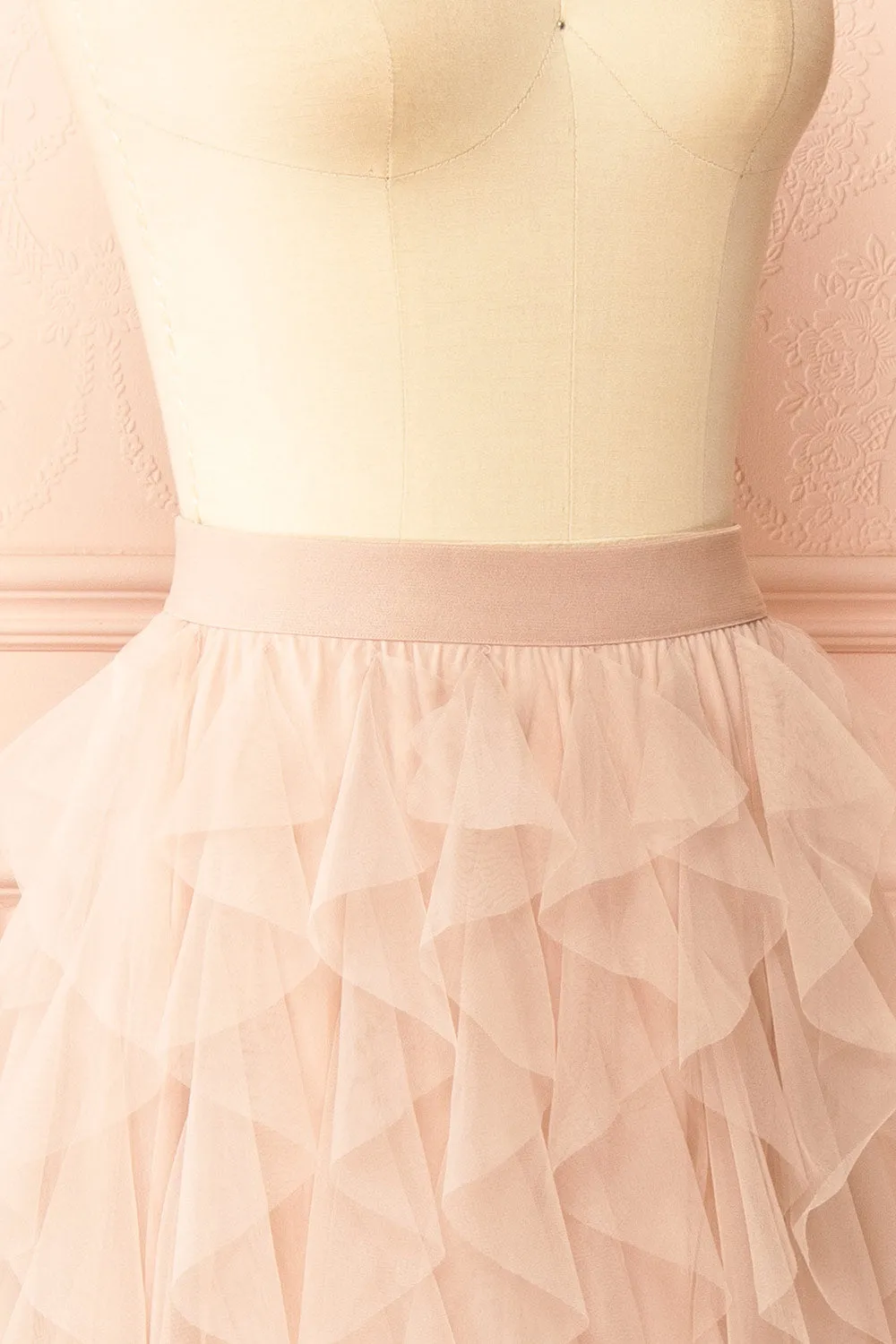 Lysis | Ruffled Pink Low Cut Skirt sold by Boutique 1861 product image thumbnail 4