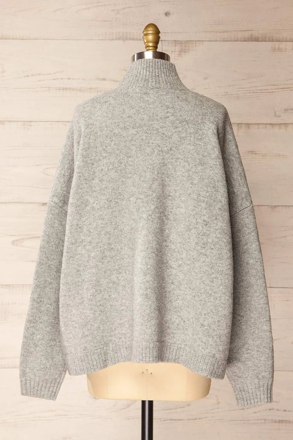 Lander | Oversized Grey Knitted Sweater sold by Boutique 1861 product image thumbnail 5