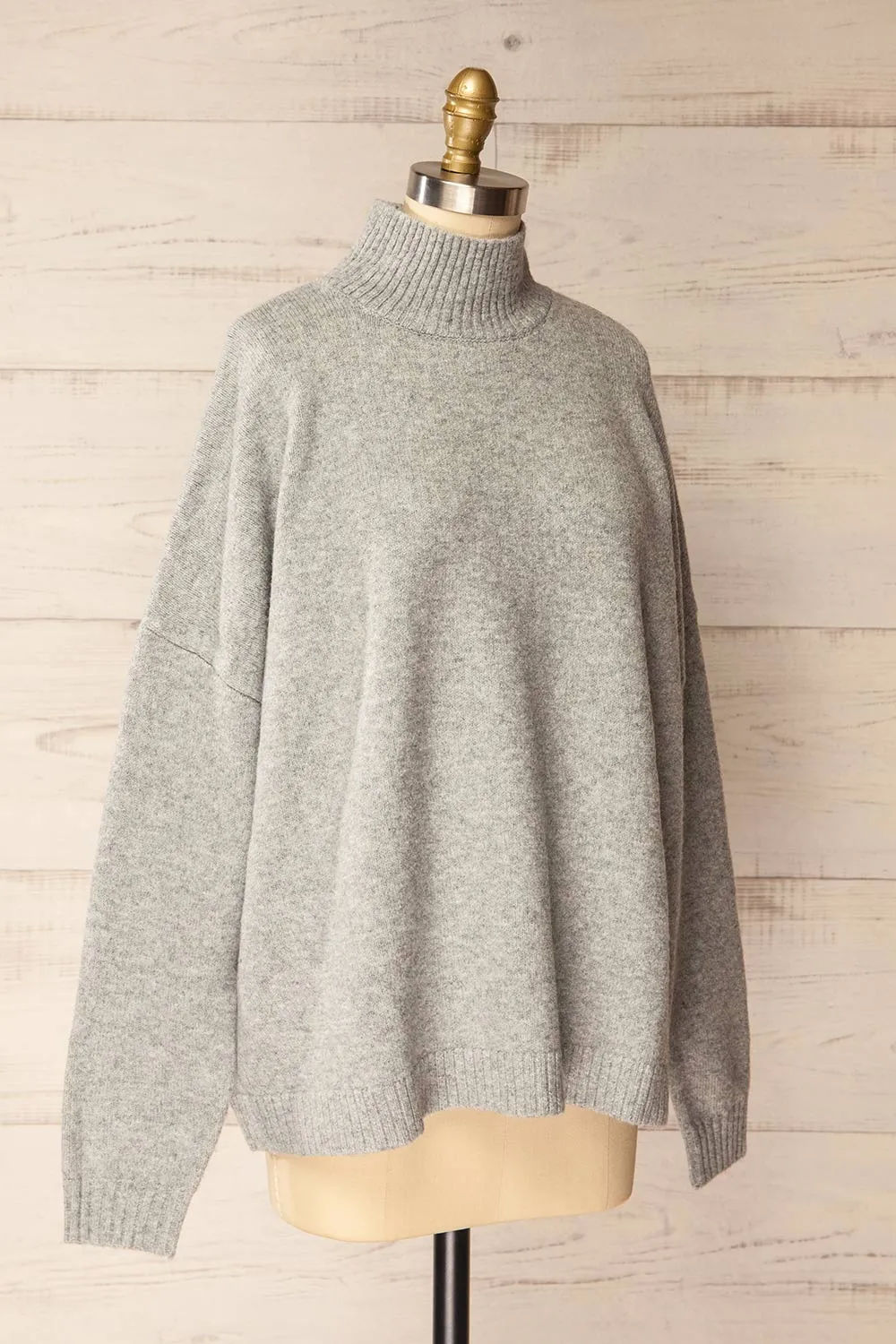 Lander | Oversized Grey Knitted Sweater sold by Boutique 1861 product image thumbnail 3