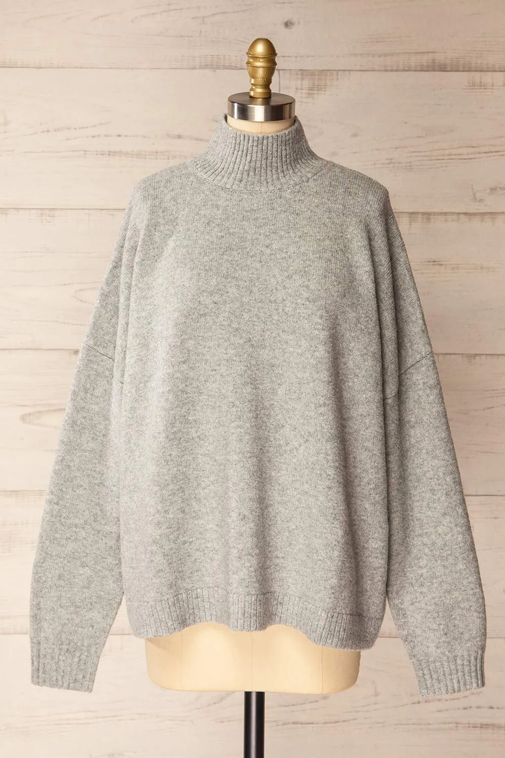 Lander | Oversized Grey Knitted Sweater sold by Boutique 1861