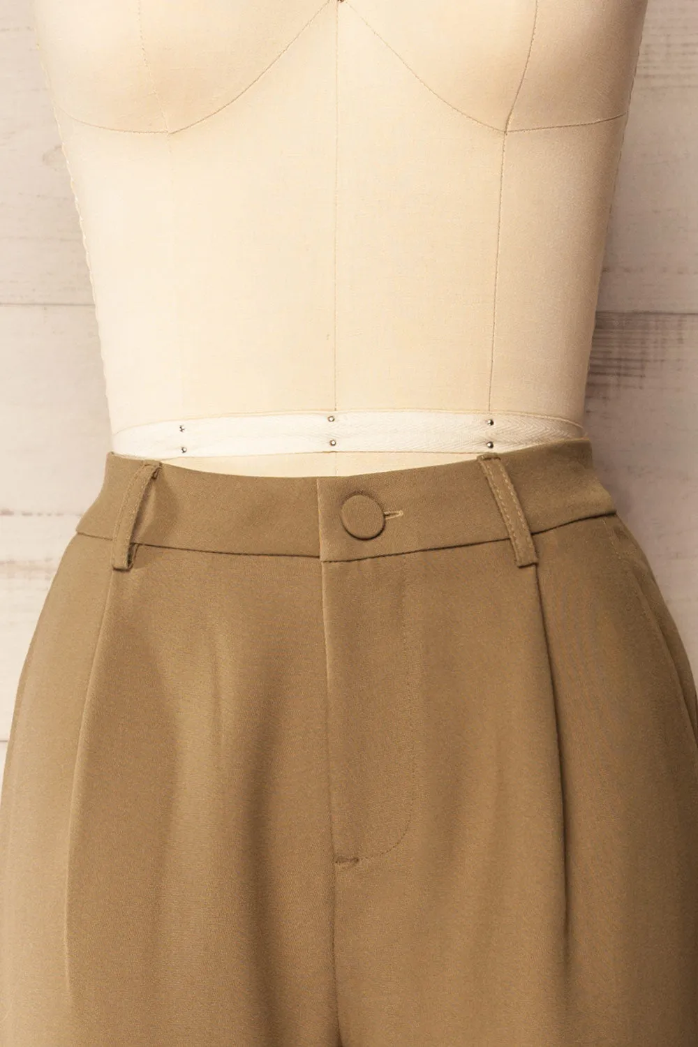 Banqiao | High-Waisted Beige Pants sold by Boutique 1861 product image thumbnail 2