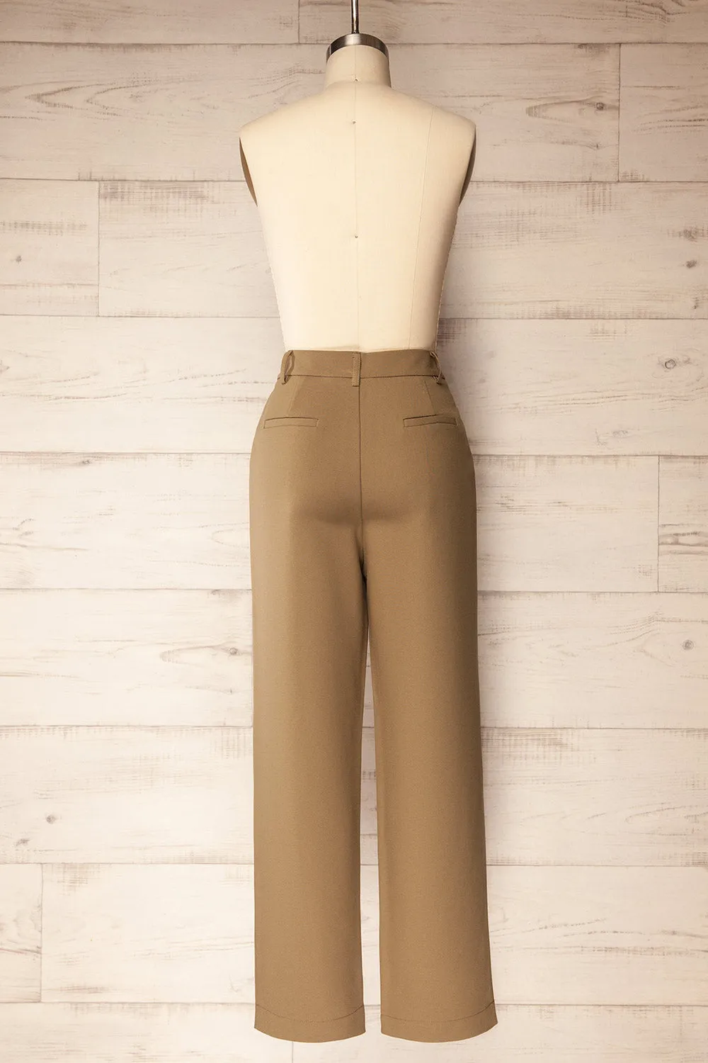 Banqiao | High-Waisted Beige Pants sold by Boutique 1861 product image thumbnail 5
