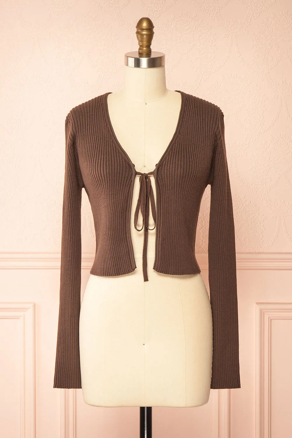 Sherie Brown | Ribbed Cardigan with Faux Fur Collar sold by Boutique 1861 product image thumbnail 3