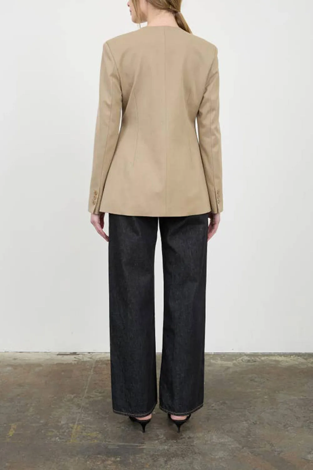 Armidale | Beige Blazer with Shoulder Pads sold by Boutique 1861 product image thumbnail 4