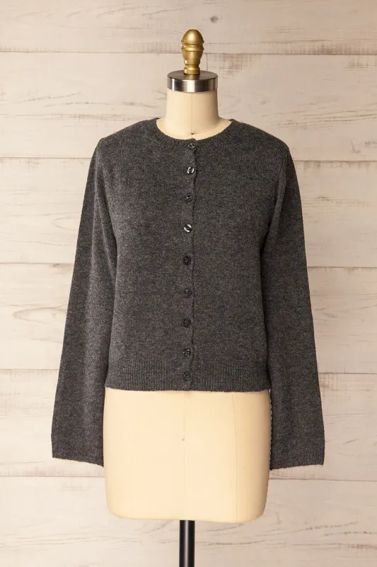 Andenes Grey | Buttoned-Up Cardigan sold by Boutique 1861