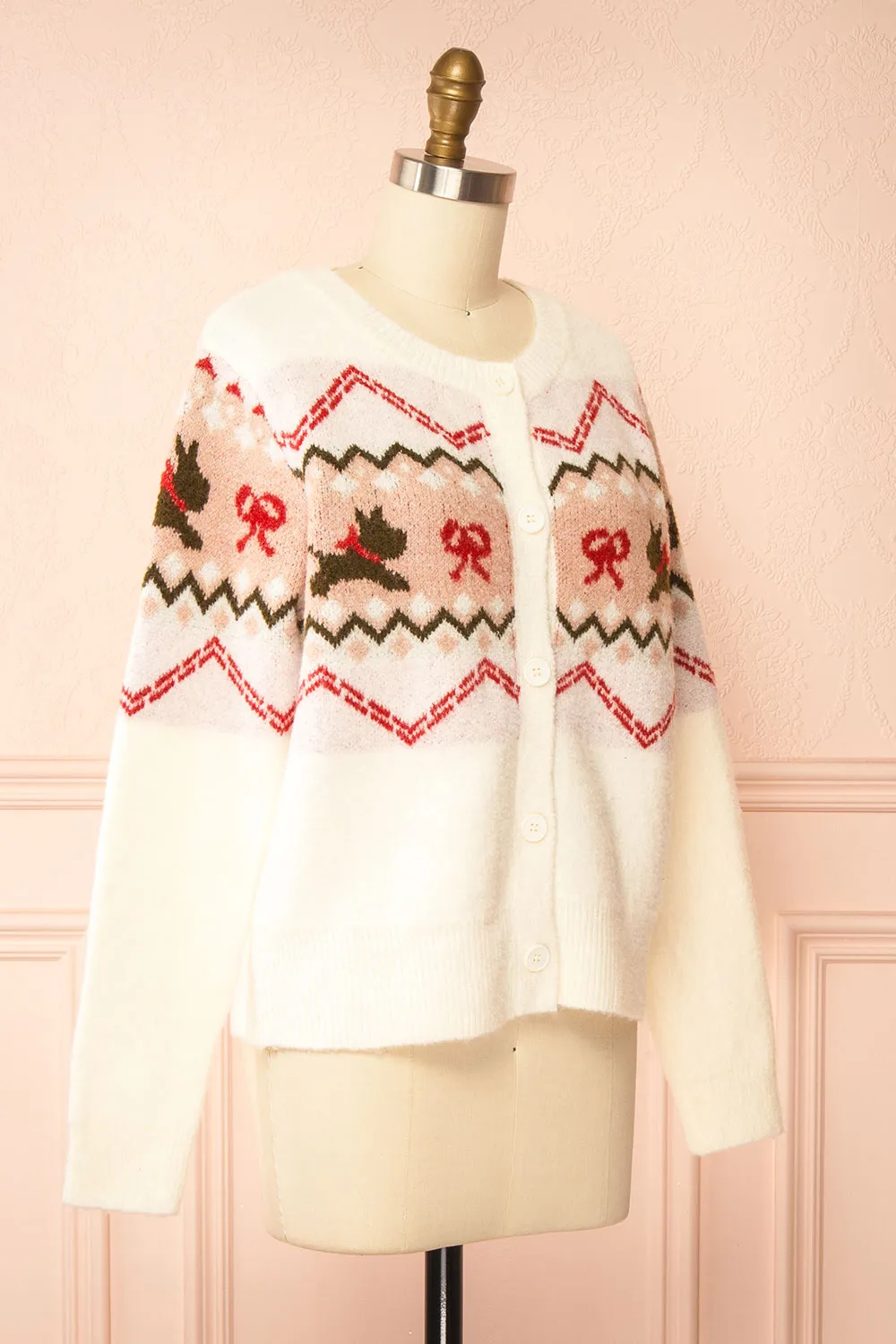 Vaelienne | Fuzzy Christmas Cardigan sold by Boutique 1861 product image thumbnail 3