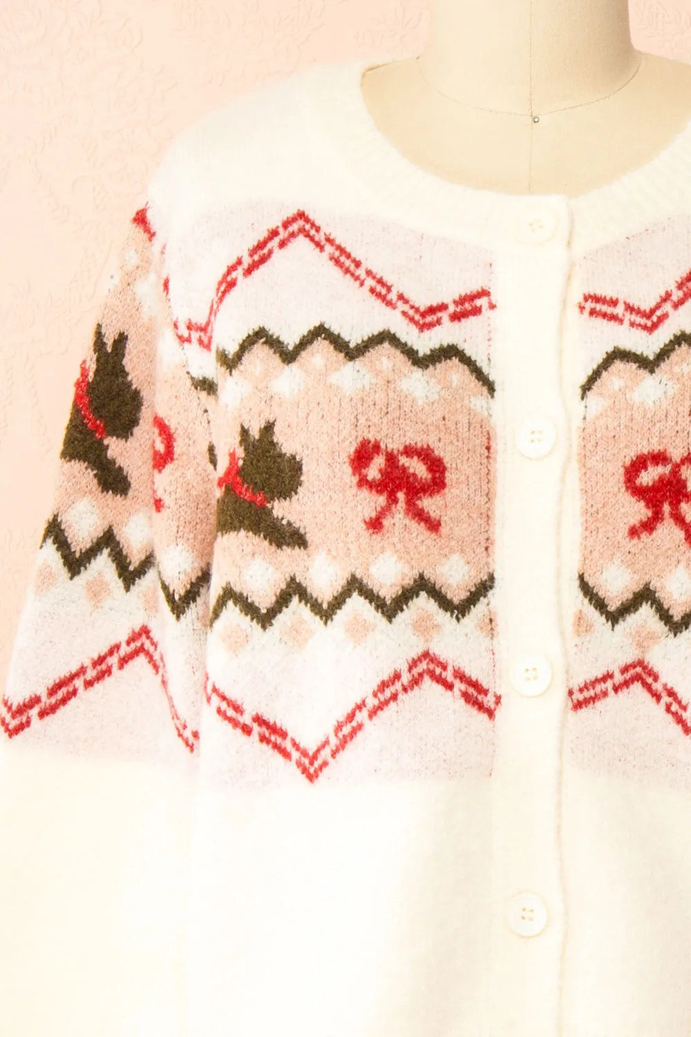 Vaelienne | Fuzzy Christmas Cardigan sold by Boutique 1861 product image thumbnail 2