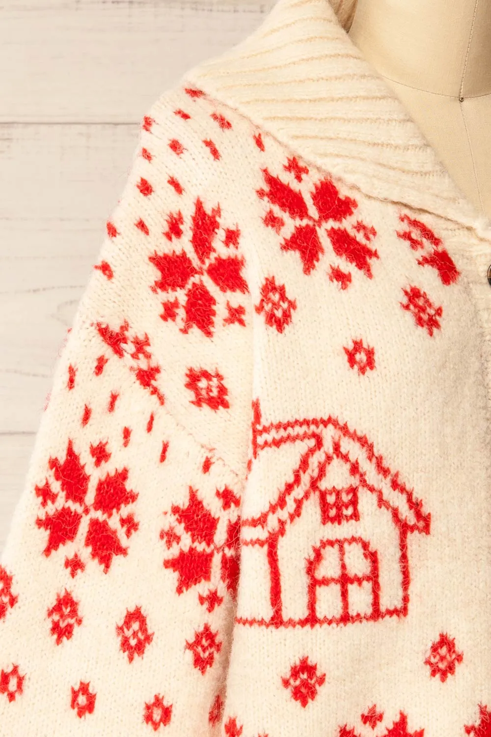 Bendigo | Thick Knitted Christmas Cardigan sold by Boutique 1861 product image thumbnail 5