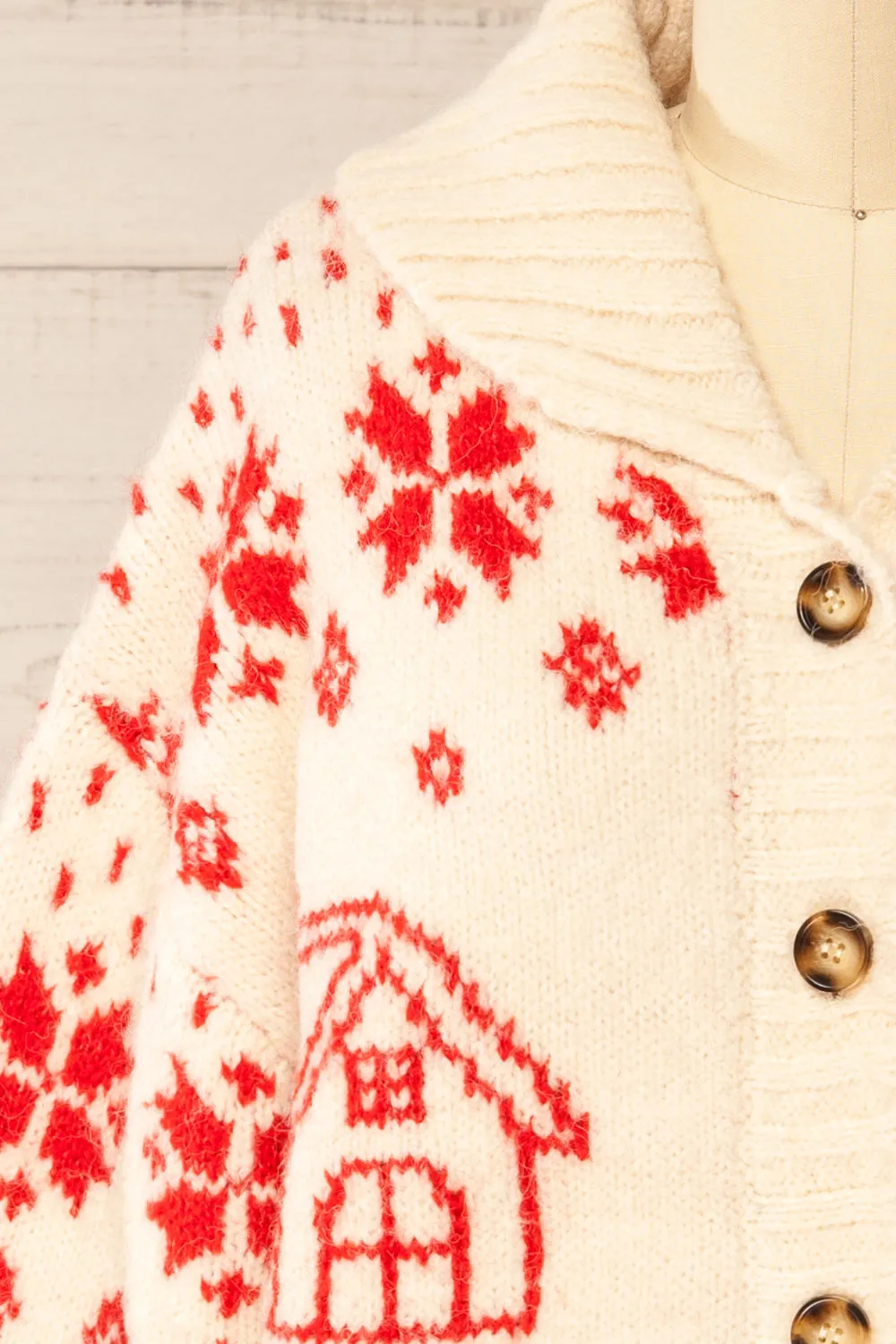 Bendigo | Thick Knitted Christmas Cardigan sold by Boutique 1861 product image thumbnail 3