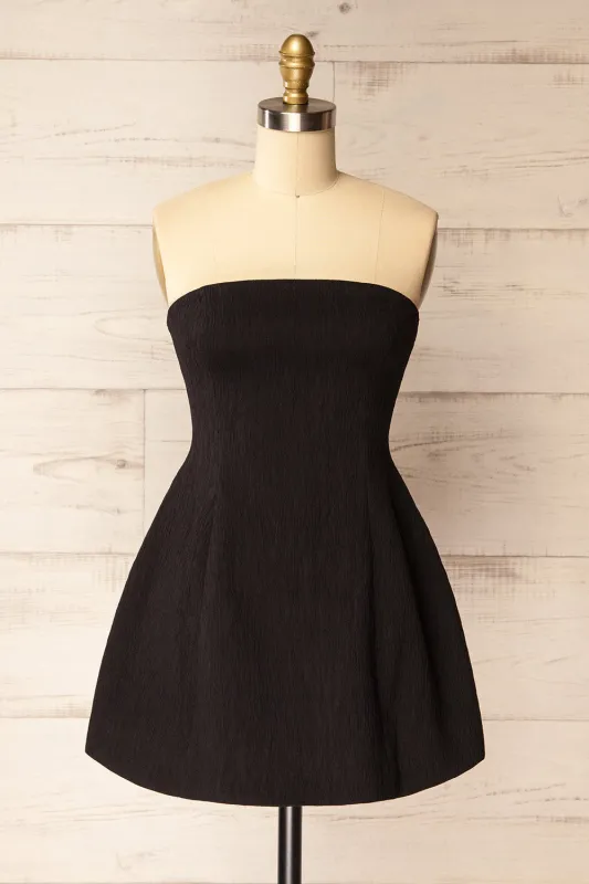 Lithgow | Mini Strapless Black Dress sold by Boutique 1861