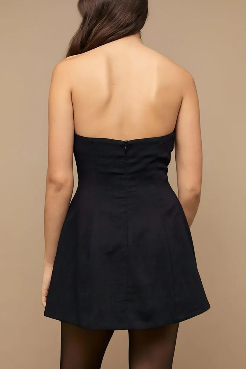 Lithgow | Mini Strapless Black Dress sold by Boutique 1861 product image thumbnail 4