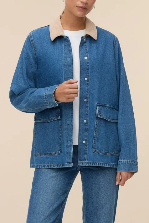 Kinsale | Blue Denim Jacket with Front Pockets sold by Boutique 1861 product image thumbnail 3