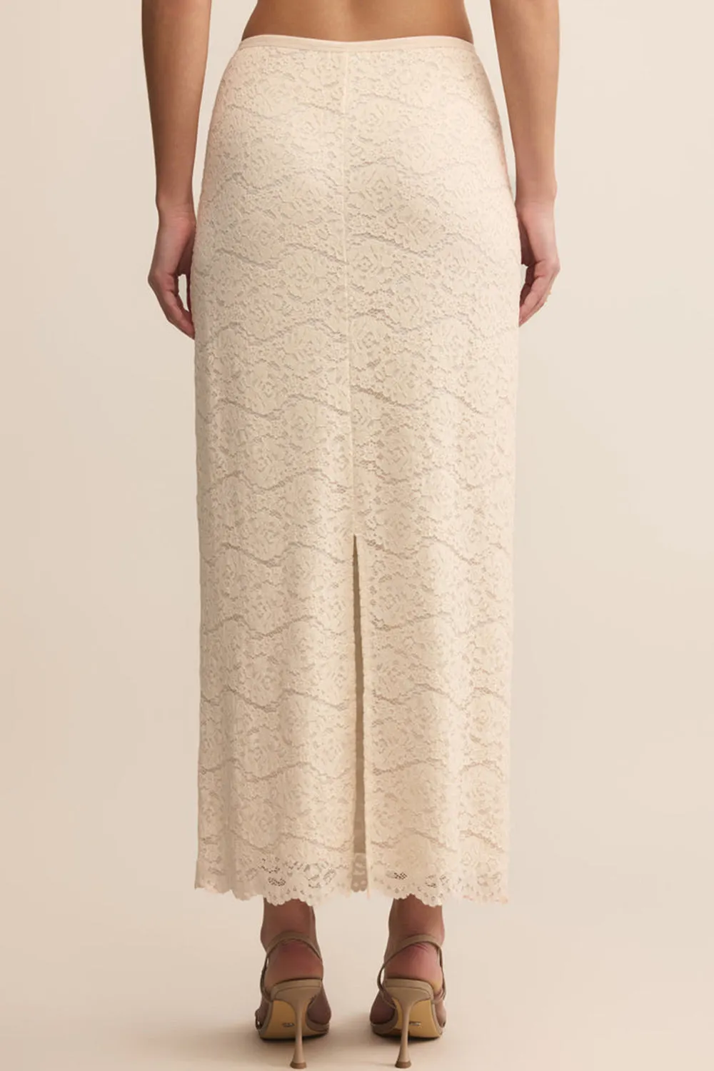 Moruya | Ivory Lace Midi Skirt sold by Boutique 1861 product image thumbnail 4