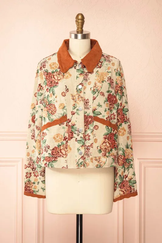 Lismore | Floral Jacquard Jacket sold by Boutique 1861