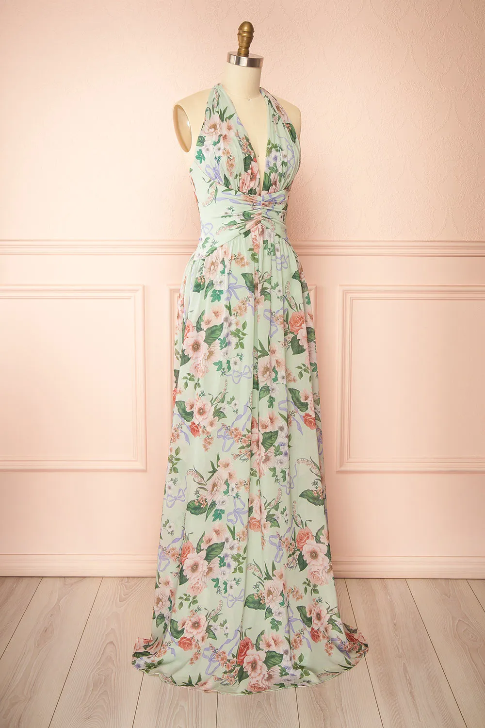 Seojun | Maxi Floral Halter Dress sold by Boutique 1861 product image thumbnail 5