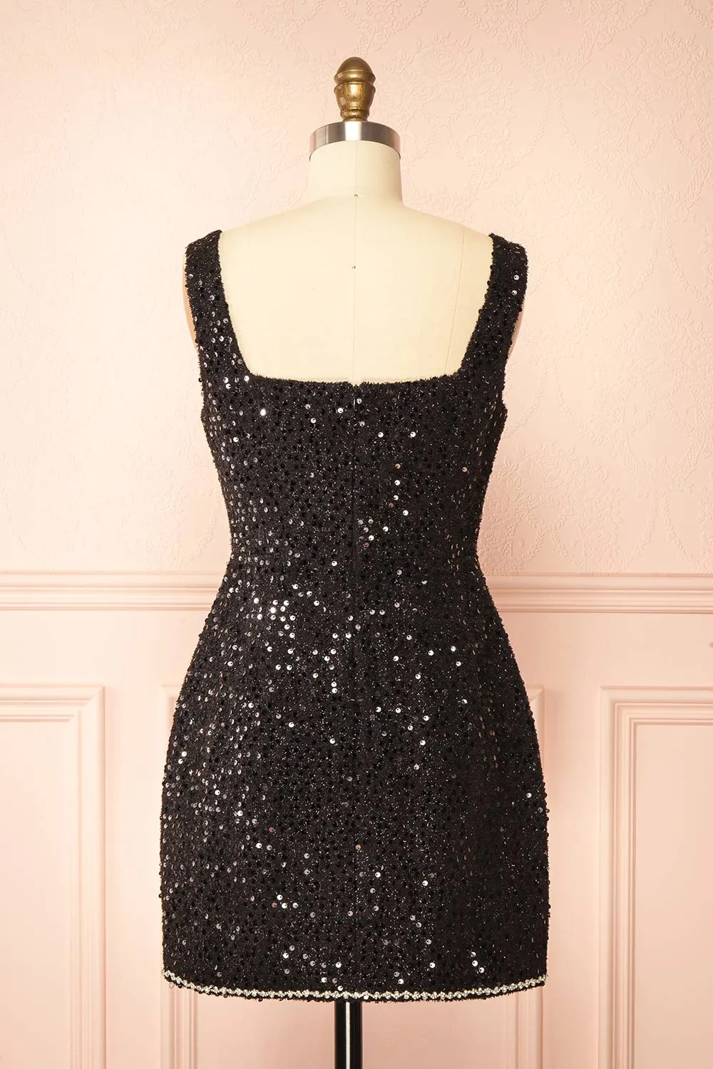 Nawal | Short Black Dress with Sequins sold by Boutique 1861 product image thumbnail 5