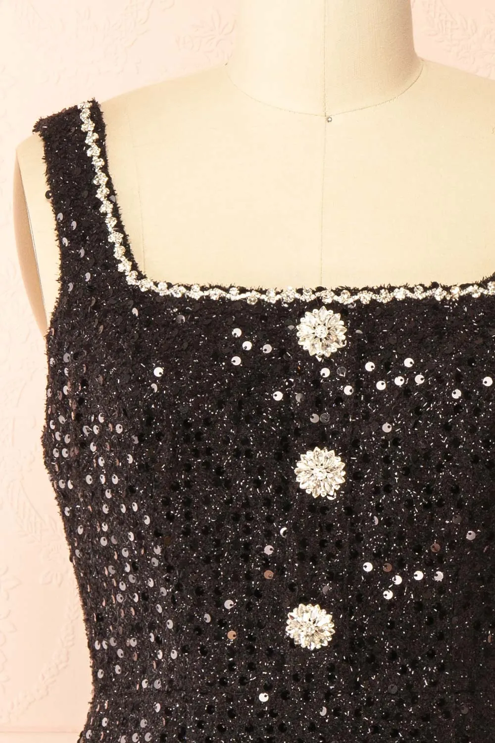 Nawal | Short Black Dress with Sequins sold by Boutique 1861 product image thumbnail 2