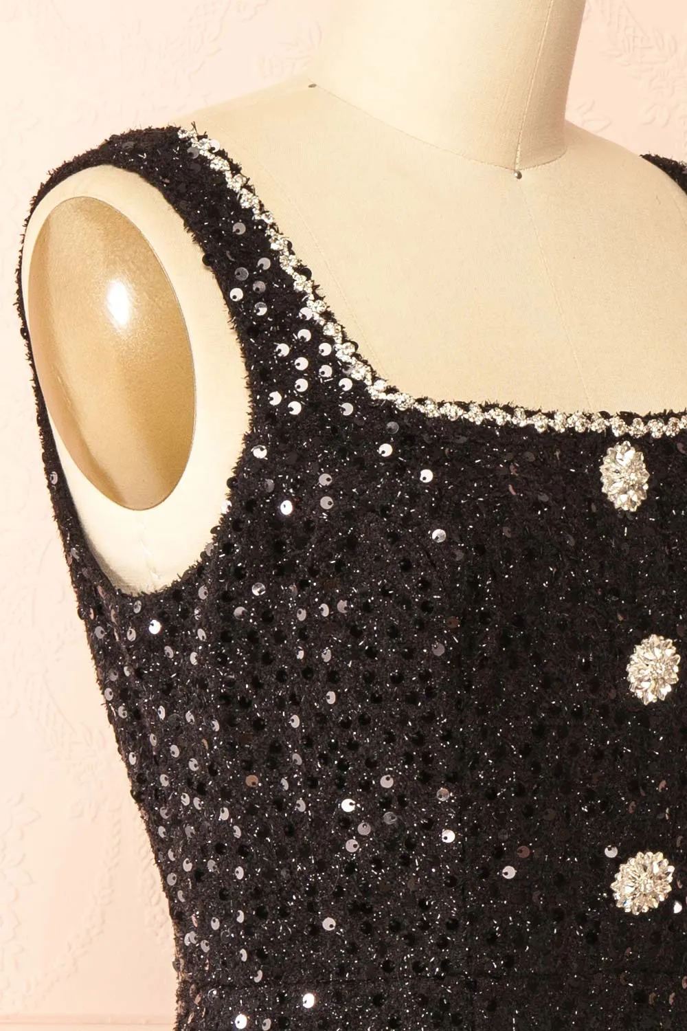 Nawal | Short Black Dress with Sequins sold by Boutique 1861 product image thumbnail 4