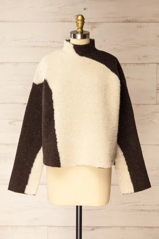 Merta | Two-Toned Sherpa Sweater made by Boutique 1861