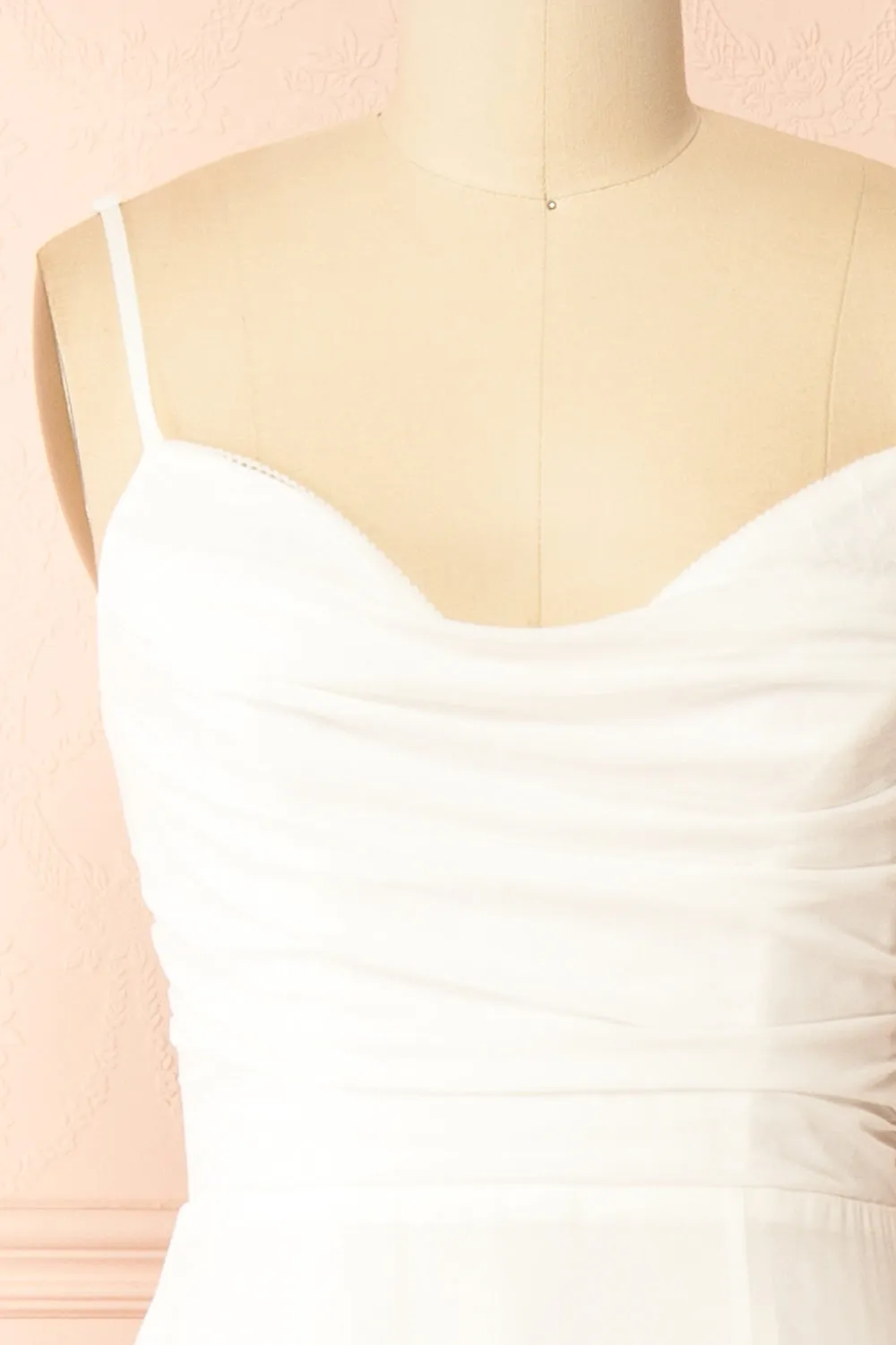 Khiara White | A-Line Maxi Wedding Dress with Lace sold by Boutique 1861 product image thumbnail 4