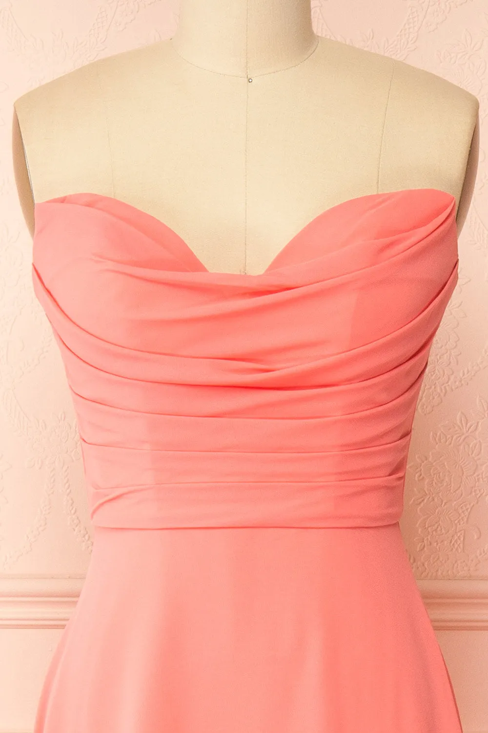 Janie Coral | Chiffon Maxi Dress with Sweetheart Neckline sold by Boutique 1861 product image thumbnail 5