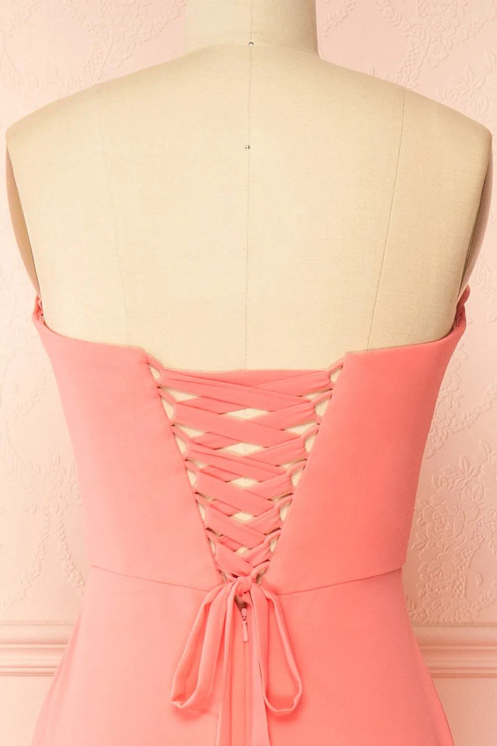 Janie Coral | Chiffon Maxi Dress with Sweetheart Neckline sold by Boutique 1861 product image thumbnail 3