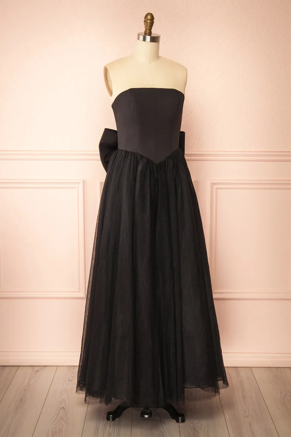 Makoto Black | Maxi Strapless A-Line Dress sold by Boutique 1861 product image thumbnail 5