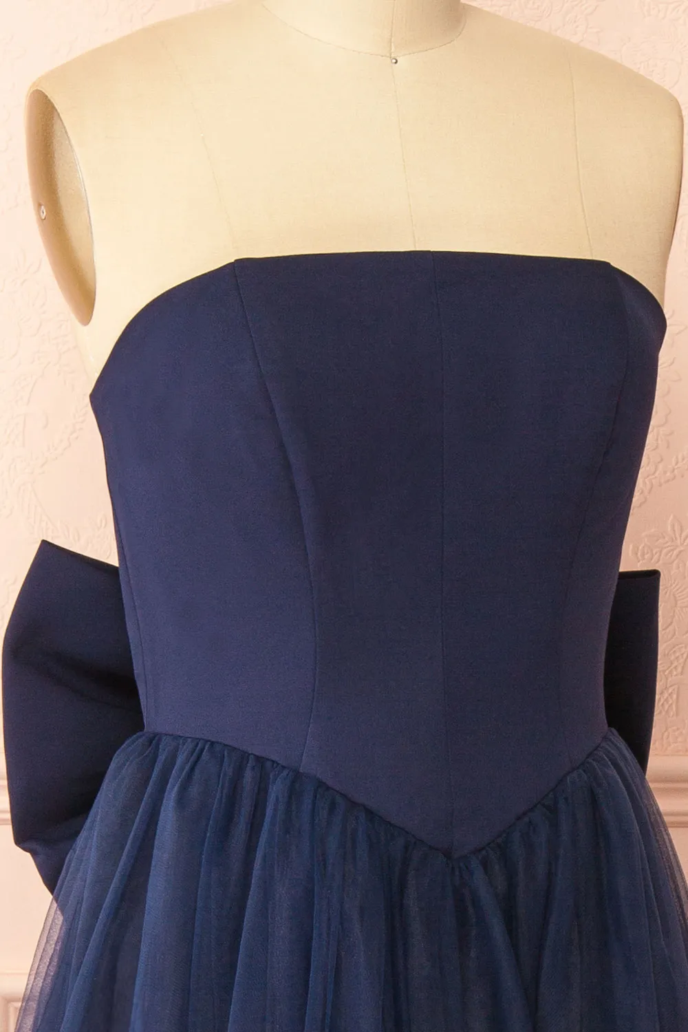 Makoto Navy | Maxi Strapless A-Line Dress sold by Boutique 1861 product image thumbnail 5