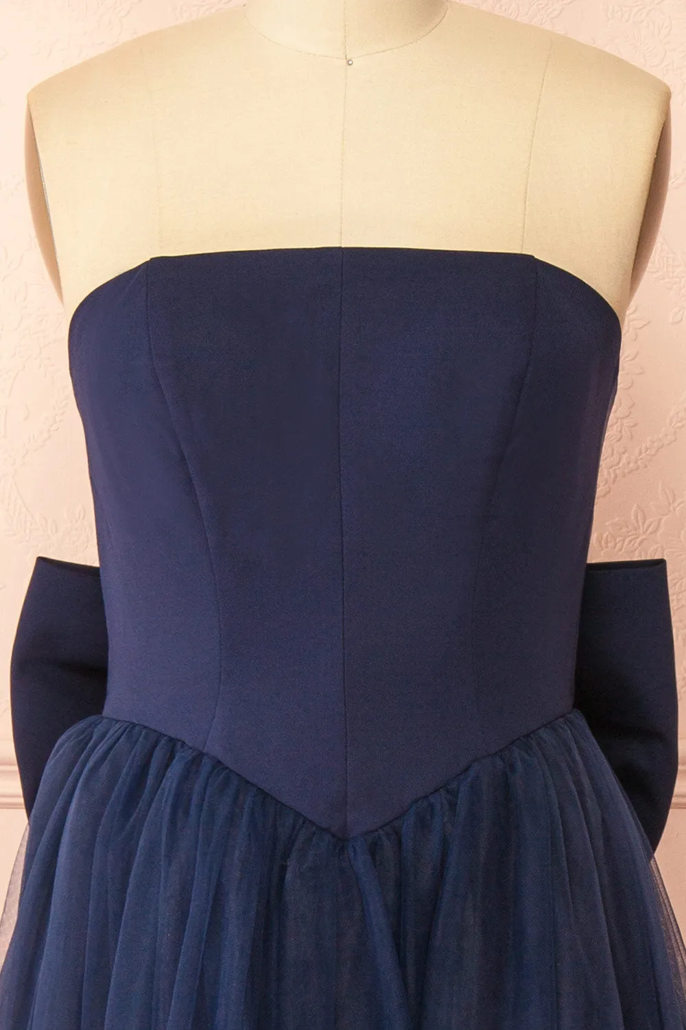 Makoto Navy | Maxi Strapless A-Line Dress sold by Boutique 1861 product image thumbnail 3