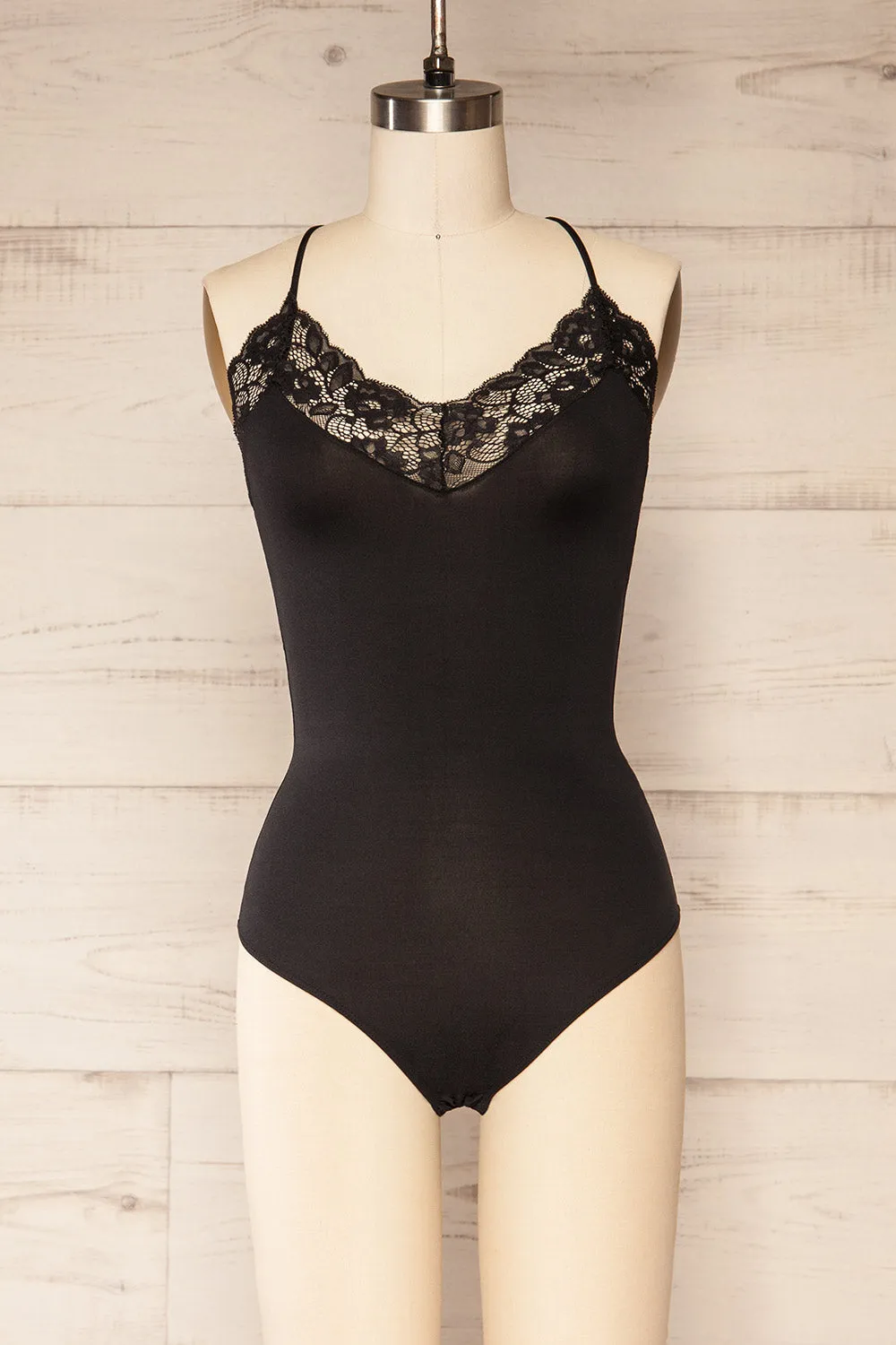Oswestry | Black Lace Lingerie Bodysuit sold by Boutique 1861