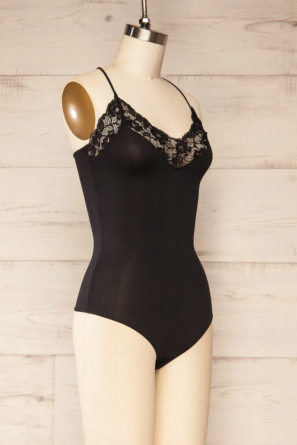 Oswestry | Black Lace Lingerie Bodysuit sold by Boutique 1861 product image thumbnail 3