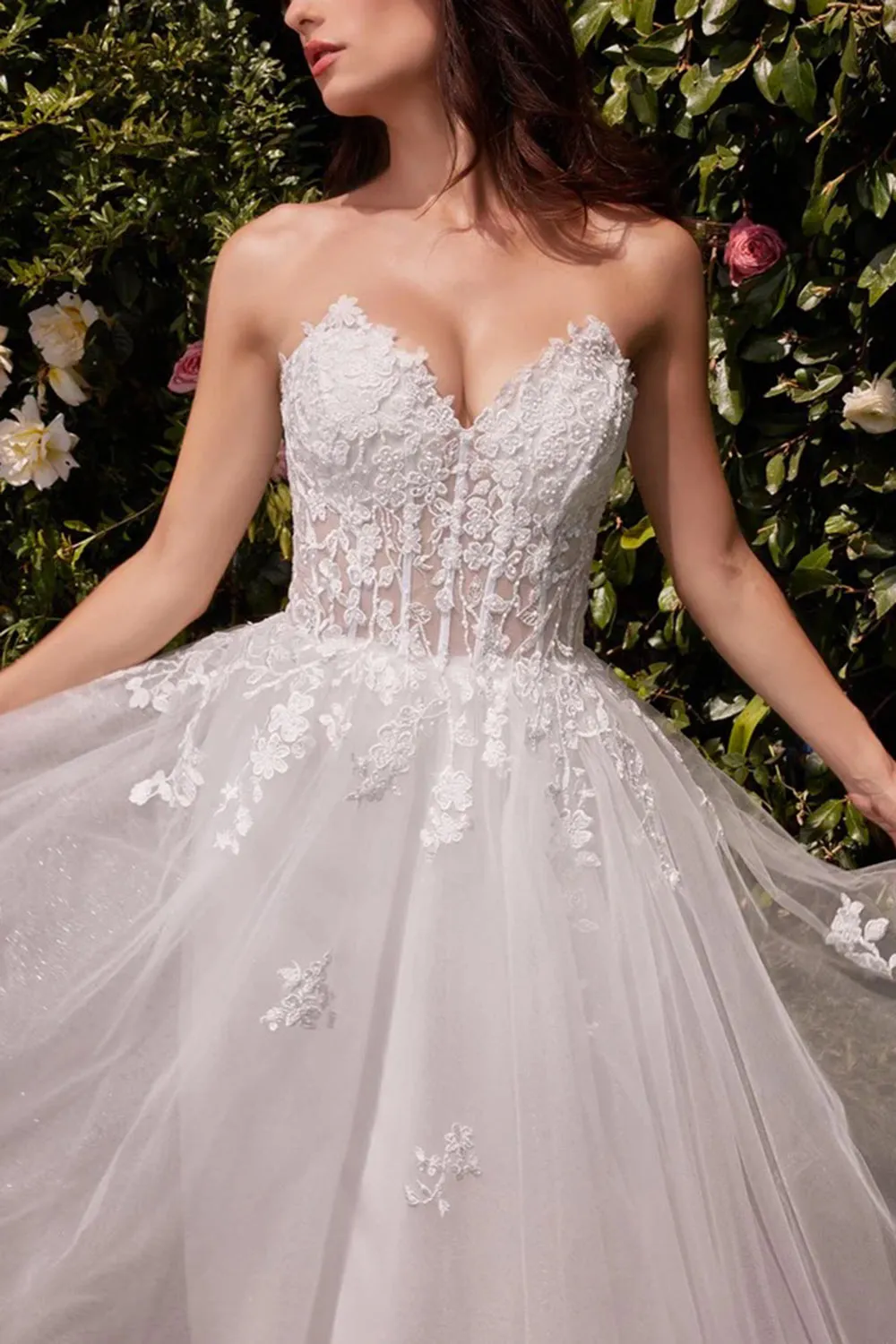 Clarissa | Strapless Corset Wedding Dress sold by Boutique 1861 product image thumbnail 4